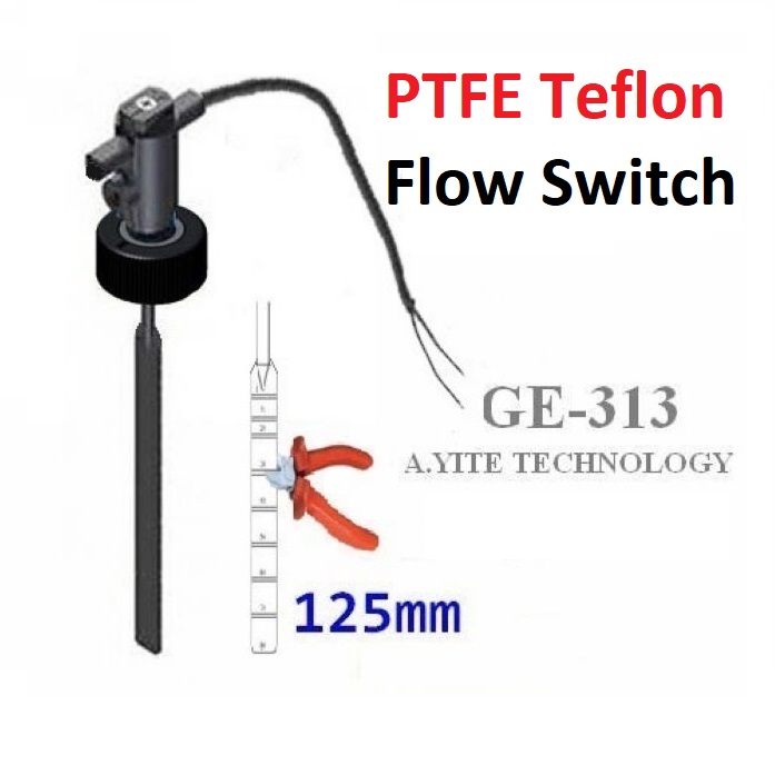 GE-313 PTFE Teflon Paddle Flow Switches