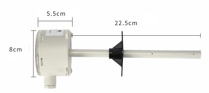 风速变送器的产品尺寸图