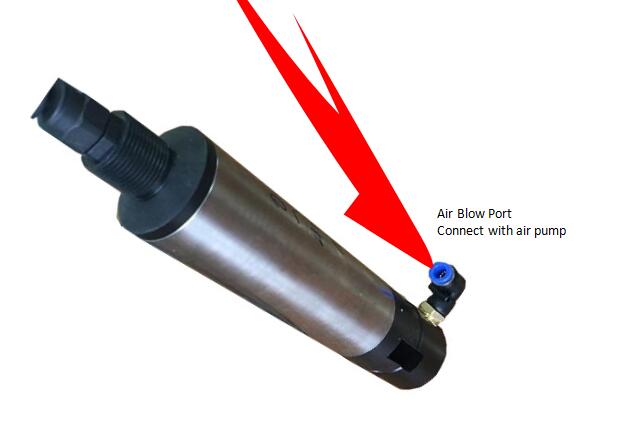 automatically cleaning turbidity sensor by air blow