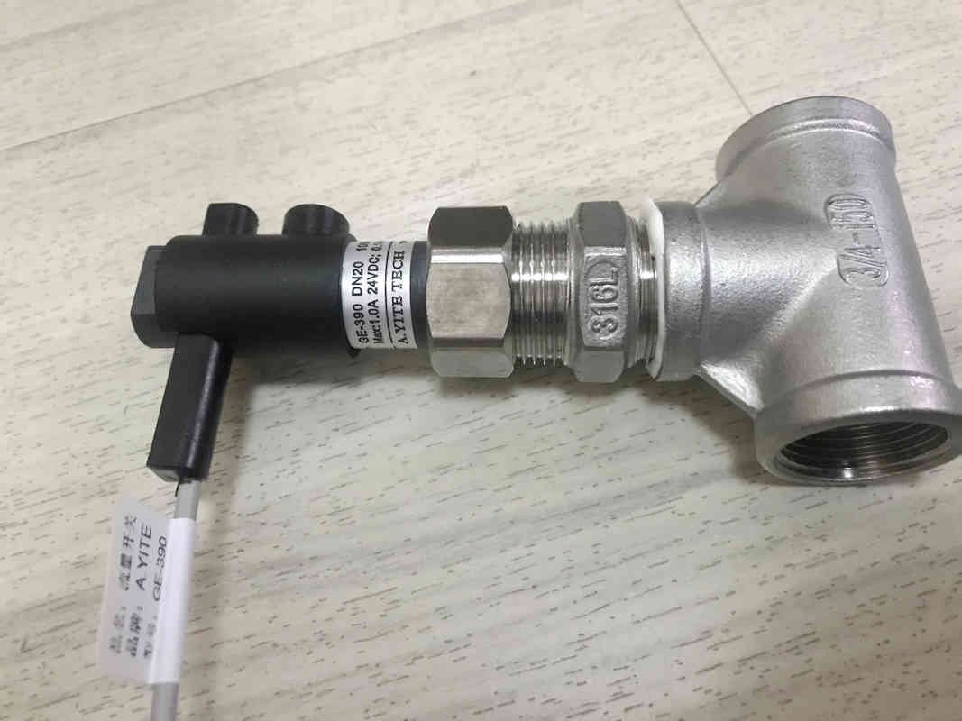 316L stainless steel flow switch